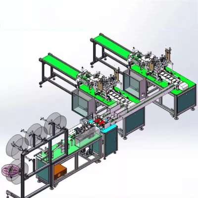 Manufacture 3 ply Non woven Surgical Disposable Face Mask  Machine Fully Automatic Making Machine